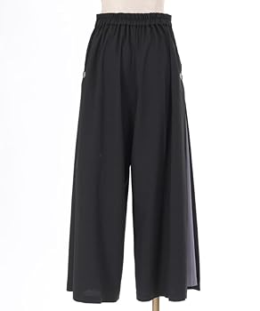 Amazon | [アクシーズファム] サイドストライプワイドパンツ